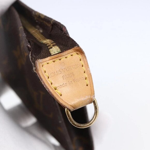 LOUIS VUITTON Monogram Bucket GM Accessory Pouch LV Auth 148724 - Picture 13 of 16